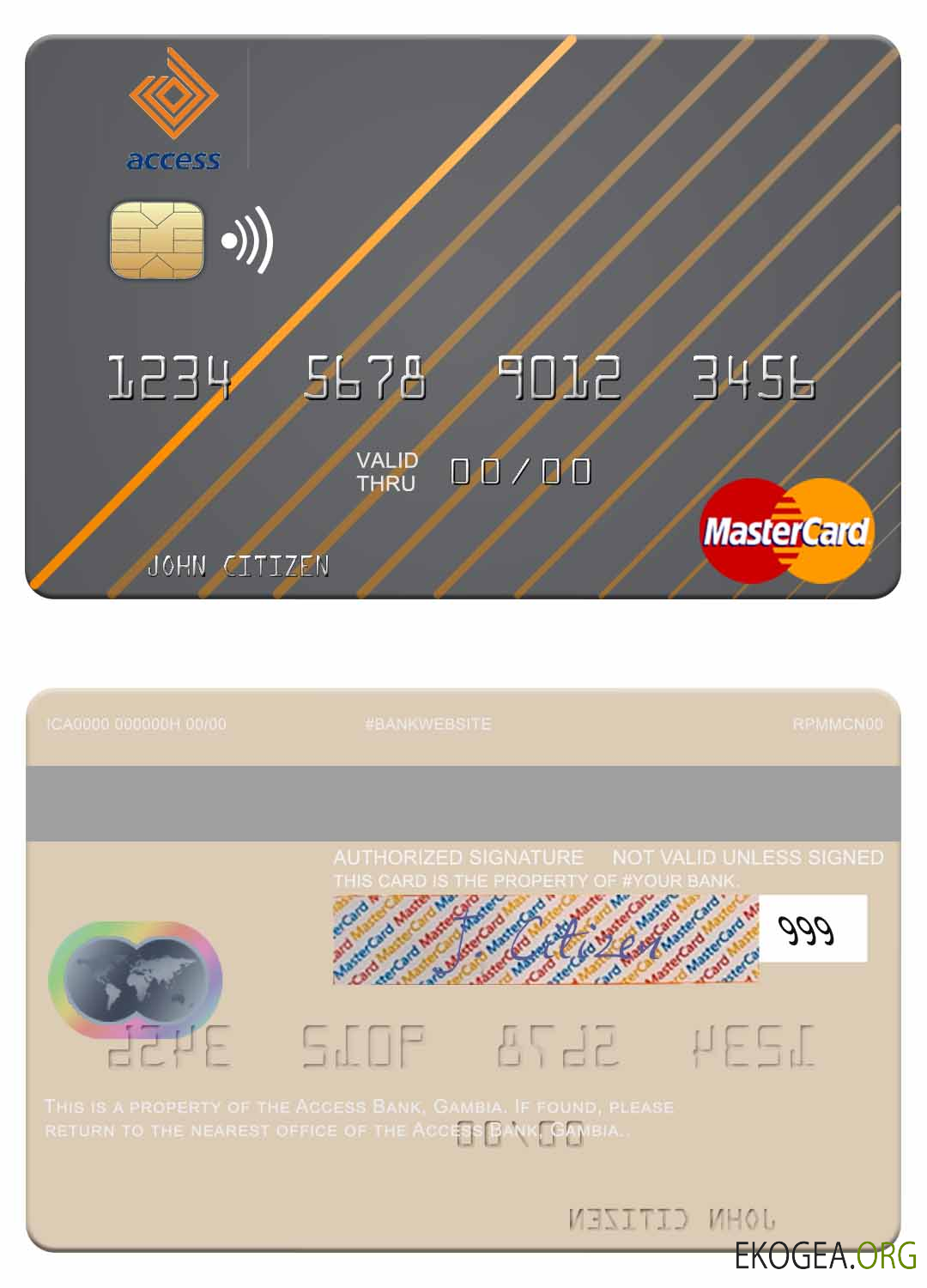 Carte Mastercard Gambie Access Bank